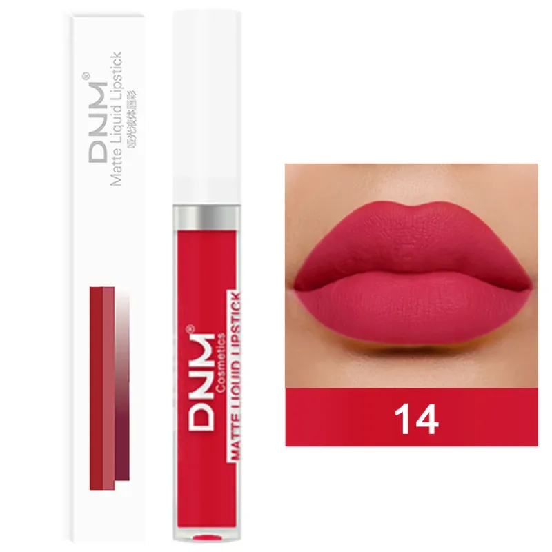 DNM 19 Warna Matte Velvet Liquid Gincu Kalis Air Tahan Lama Tidak Mudah Luntur Lipgloss Makeup Ungu Merah Bogel Tint Bibir Kosmetik — image 24