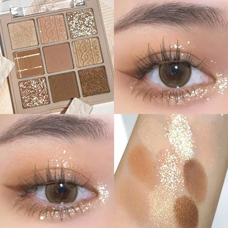 9-Grid Eyeshadow Palette Glitter Pearlescent Matte Acrylic Transparent Eye Shadow Makeup Long Lasting Women Beauty Cosmetics 1PC — image 20