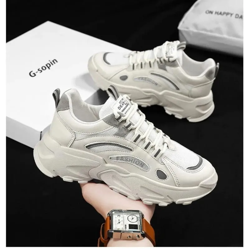 Men Breathable Slip On Casual Shoes Lightweight Low Top Walking Sneakers Outdoor Fishing Parks Exercise Brown Mesh Fabric — image 1
