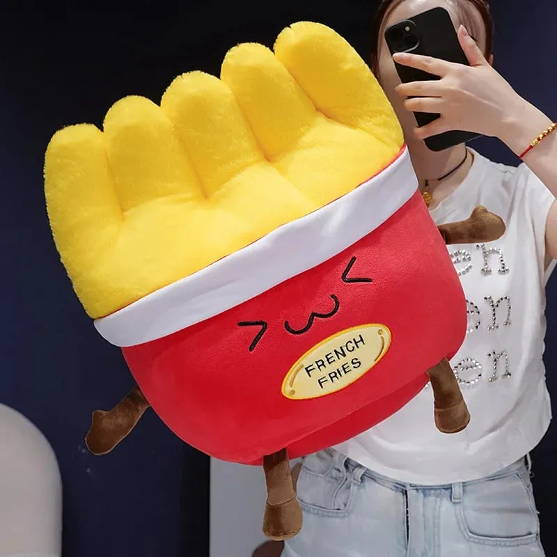 Milho batatas fritas perna de frango lance travesseiro simulação comida pelúcia sofá almofada adoravelmente decoração do quarto brinquedo acompanhar brinquedo do sono presente criativo — image 5