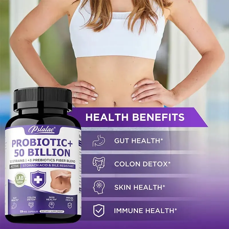 Probiotic 50 Billion - Probiotics for Men and Women To Promote Gut and Digestive Health Relieve Bloating and Improve Immunity