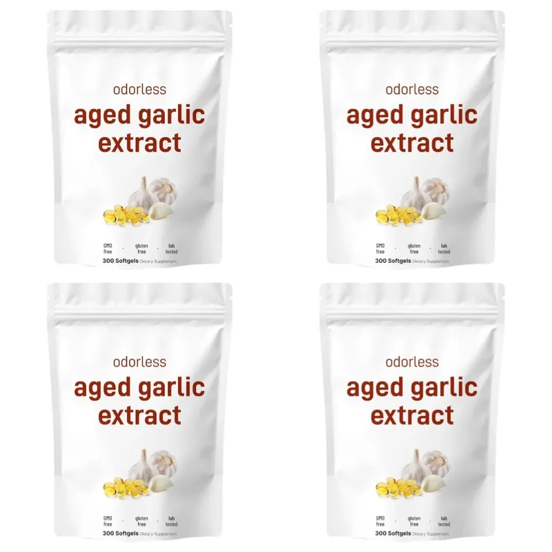 Geurloze knoflookoliecapsules 2 jaar oud knoflookextract Natuurlijke kruidensupplementen met gekweekte Allium Sativum-bol 300 softgels — image 10