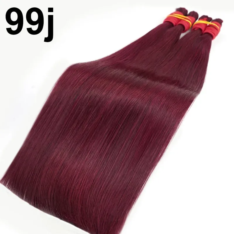 Extensiones de cabello humano 100% Real sin trama, cabello humano Remy a granel, cabello indio virgen negro Natural sin procesar, trenzado para mujeres — image 19