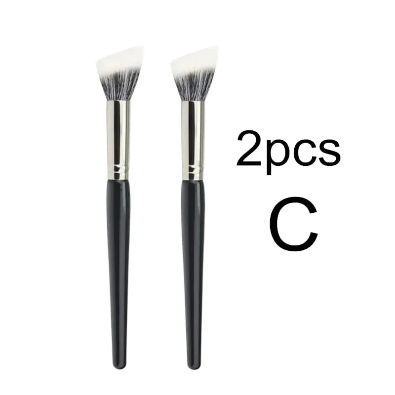 Stippling Highlight Makeup Brushes Blush Goat Hair Multifunctional Beauty Foundation Make Up Brush Tools — image 18