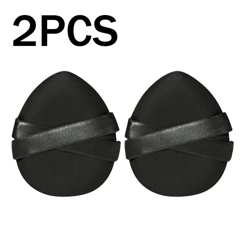 1/2PCS 파운데이션 메이크업 스펀지 퍼프 드라이 웨트 듀얼 사용 소프트 코튼 에어 쿠션 가죽 표면 파우더 퍼프 메이크업 도구를 먹지 마세요 — image 8