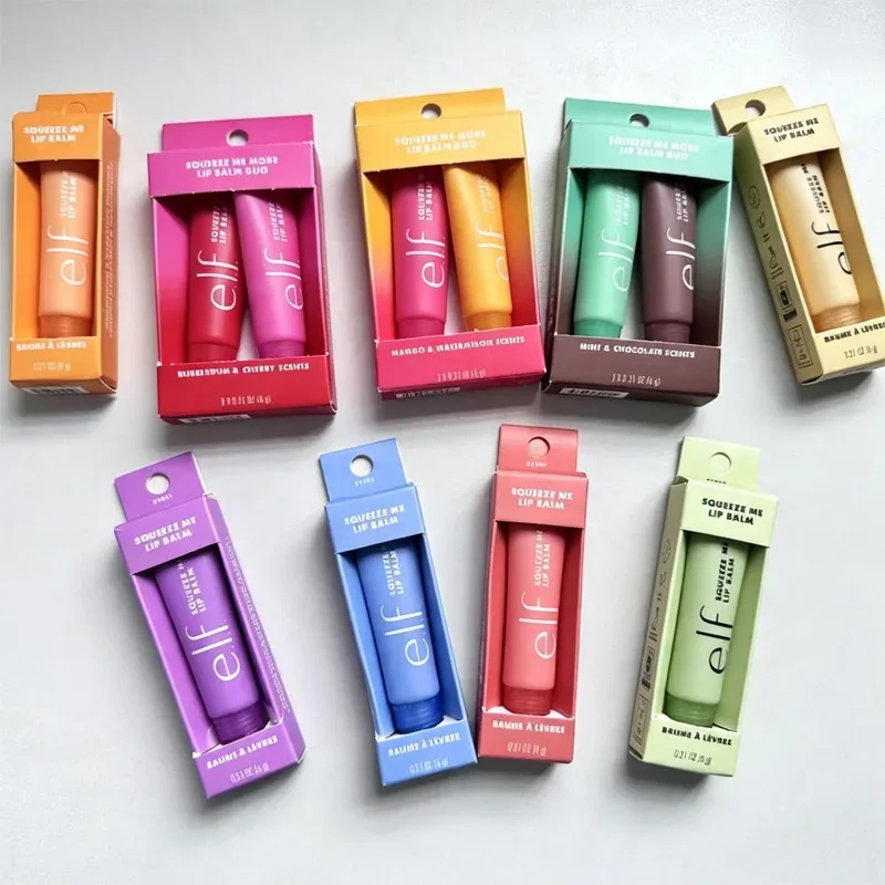 E.l.f Squeeze Me More Lip Balm Duo Lip Gloss Mango-Watermelon Bubblegum-Cherry Mint-Chocolate Two Tone Set with 3 Combinations — image 4