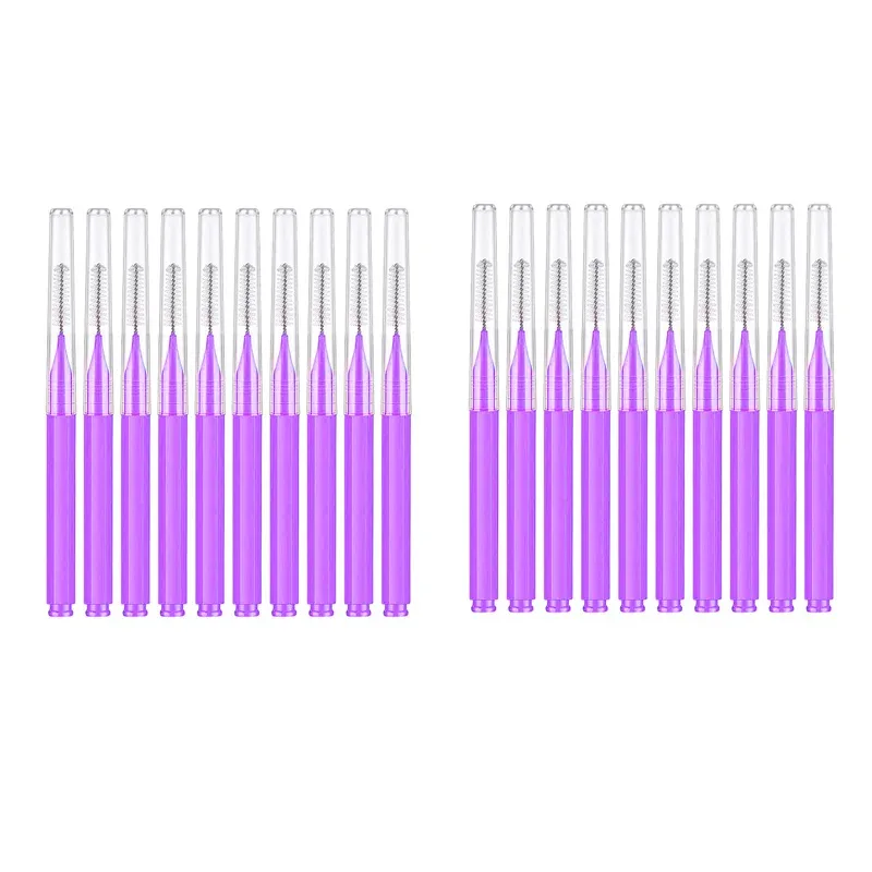 10/20 Pcs Eyebrow Brushes Mini Brow Lifting Brush Disposable Makeup Eyelash Tool Tooth Interdental Brush Lash Extension Supplies — image 16
