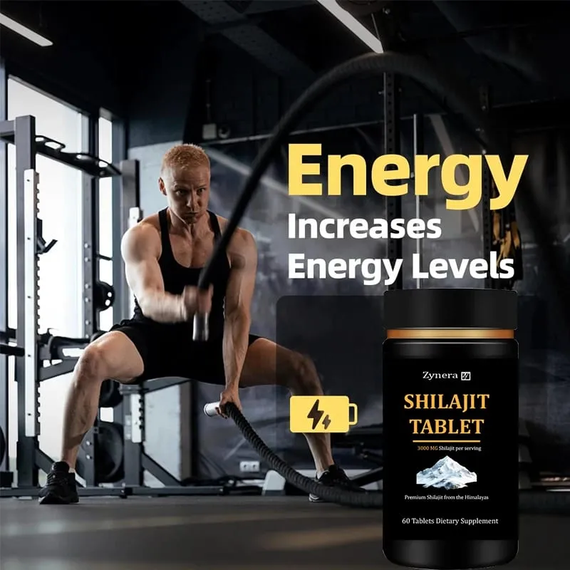 Mandlig forstærkende tilskud med Shilajit-tabletter Støtte til sædkvalitet Naturlig muskelbyggerforstørrelse P-piller Stamina Mand