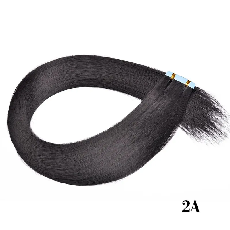 Tape In Hair Extensions Invisible Adhesive Synthetic Colored Tape In Hair Extension 10pcs/pack Pink Purple Blue Colorful Hair — image 8
