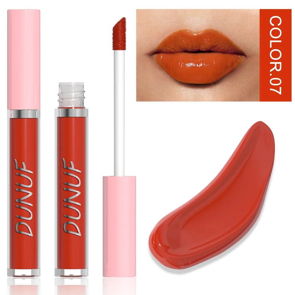 Water Light Lip Glaze Mirror Glass Nude Pink Brown 16 Colors Highly Pigmented Lip Gloss Hydrating Sexy Red Lipstick Makeup — image 19