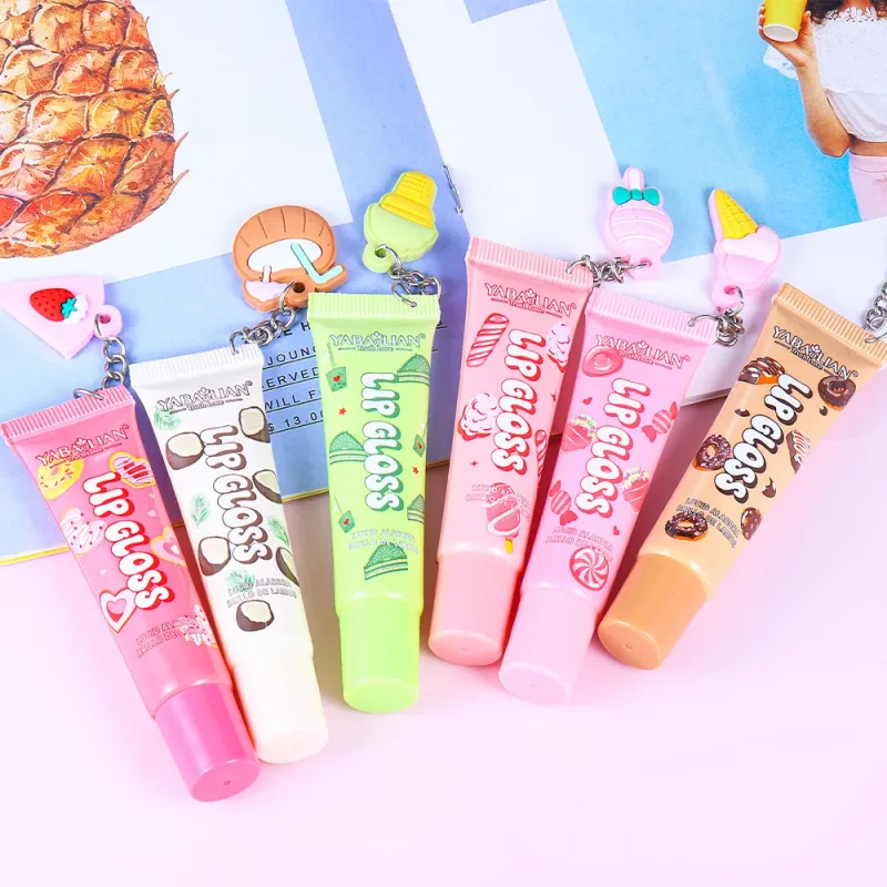 6 Colors Random Hair Moisturizing Fruit Scent Lip Gloss Long-Lasting Waterproof Liquid Lipstick Makeup Valentine's Day Gift — image 3