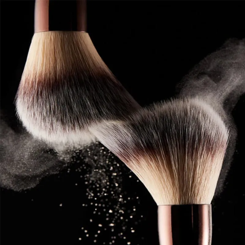 Vegan brush travel brush set includes 7 brushes for the eye and face with a bag gift box packaging — image 5