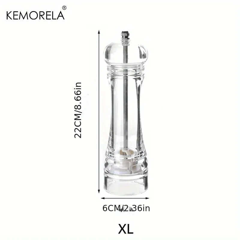 1PCS Spices Mill Shaker Acrylic Manual Pepper Grinder Salt Spices Mill Shaker Transparent Kitchen Grinding Tool — image 13