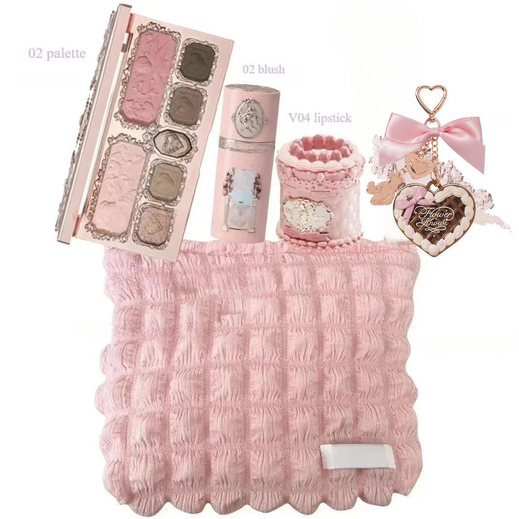 Fleur savoir fraise cupidon maquillage Gif boîte fard à paupières liquide joues lèvres rouges argile poudre 9 pièces/ensemble — image 15