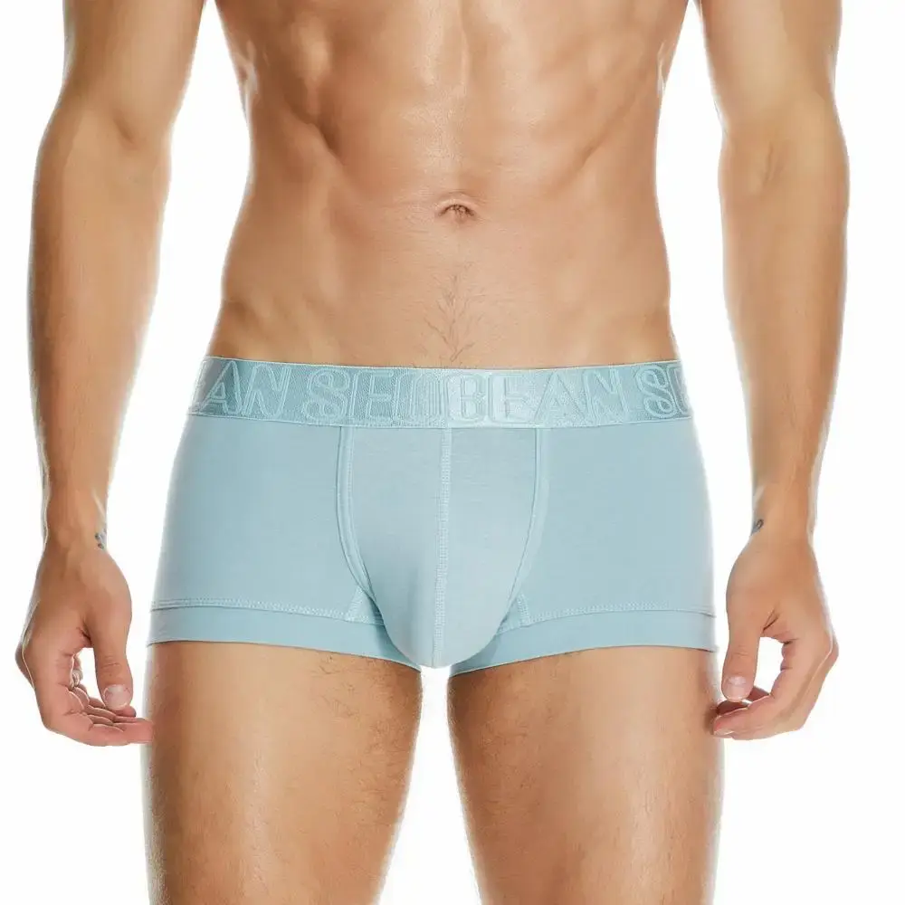 Men's Boxers Cotton Underwear Boxer Shorts Sexy Men Boxer Briefs Solid Color Underpants Boxer For Man — image 11