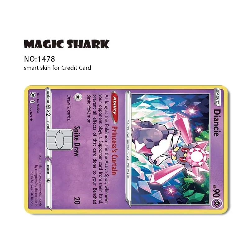 2026 New Charizard Blastoise Bulbasaur Eevee Metwo Sticker Film Skin Cover for Credit Debit Card — image 22