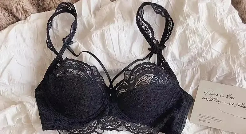 Adjustable Lace Bralette for Small Chest Bra Set Removable Straps & Thin Padding Soft Wire Comfort Muslim Girls Underwear — image 8