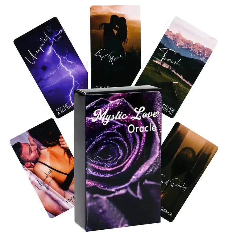 10.3*6cm Mystic Love Oracle Deck 79 Pcs Cards LOVE ORACLE Deck Tarot Deck Twin Flame Deck Messages — image 2
