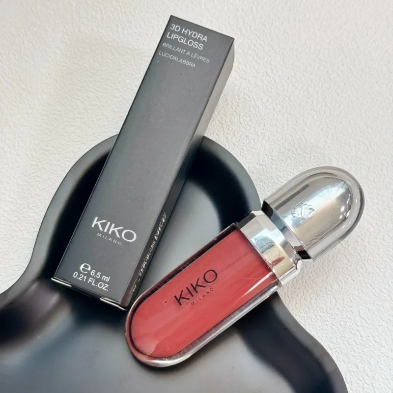 Original Kiko 3D Mirror Lip Glaze Waterproof Non Fading and Non Stick Cup Gentle Bean Paste Color Fine Shiny Point Charm Red — image 14