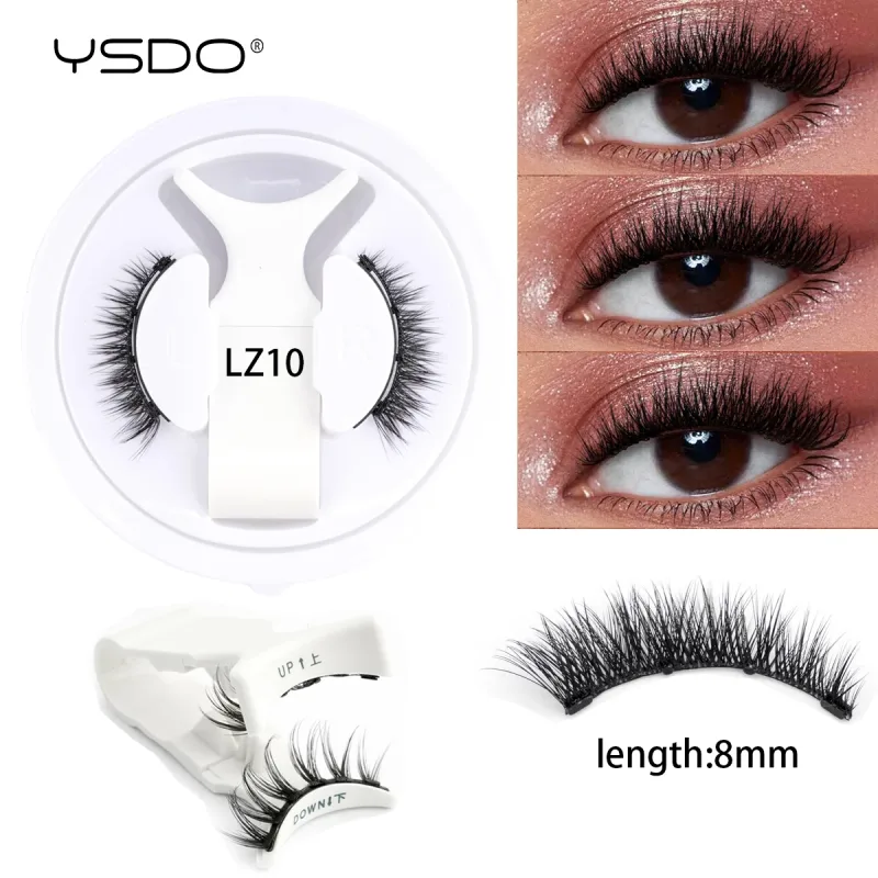Magnetic Eyelashes Reusable Winged Magnetic 3D Mink Lashes Long-Lasting No Glue Needed False Eyelashes With Tweezer Makeup — image 15