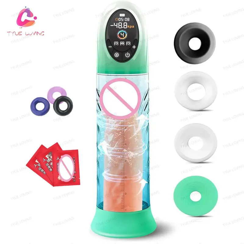 Men Automatic Vacuum Penis Pump expander Male genital expansion Masturbator- Powerful Electric Cock Pump Penis Exerciser Sex toy