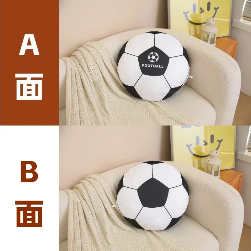 48cm Sports Ball Plush Pillow Stuffed Soft Seat Cushion Decorative Volleyball Rugby Table Tennis Basketball Golf Billiards Gift — image 10