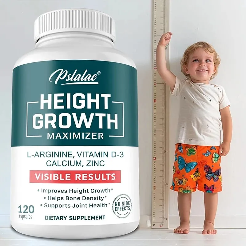 Natural Height Growth Maximizer for Kids Teens and Adults Zinc and Calcium Increase Peak Height Supplement Bone Strength — image 1
