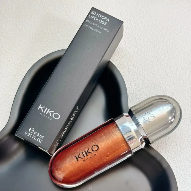 Original Kiko 3D Mirror Lip Glaze Waterproof Non Fading and Non Stick Cup Gentle Bean Paste Color Fine Shiny Point Charm Red — image 26