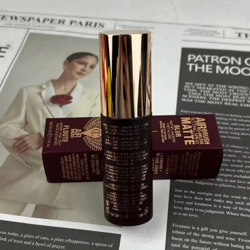 Charlotte Tilbury Airbrush Flawless Setting Spray 100ml 34ml 2PCS Set Setting Spray Moisturizing Hydrate Oil Control MakeUp Gift — image 5