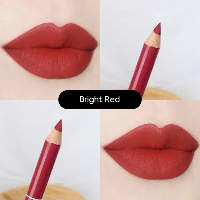 Waterproof Lip Liner Matte Nuede Red Long Lasting Makeup Pens Non-stick Cup Lipstick Women Party Makeup Lip Cosmetics — image 18