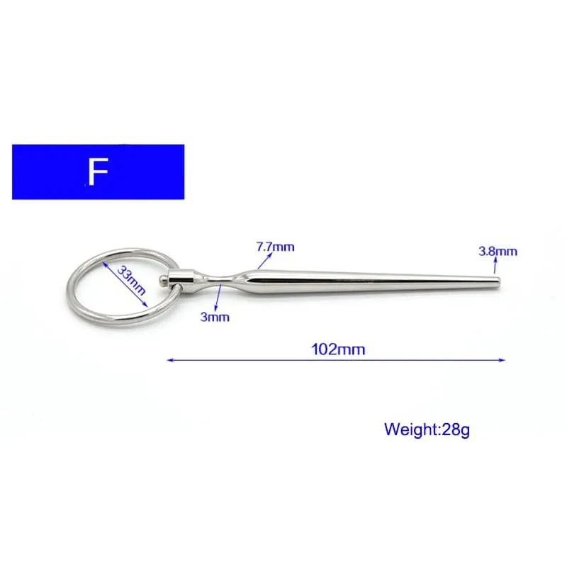 Electric Shock Male Penis Metal Urethra Plug Electro Stim Penis Dilator Beads Cock Ring Masturbation Massage Sex Toys for Men — image 11