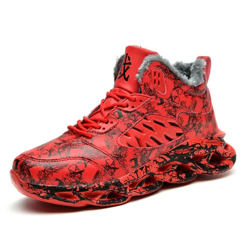 New Casual Thick Bottom Men's Sports Shoes Anti-Slippery Waterproof Male Sneakers Outdoor Walking Jogging Athletic Shoes
