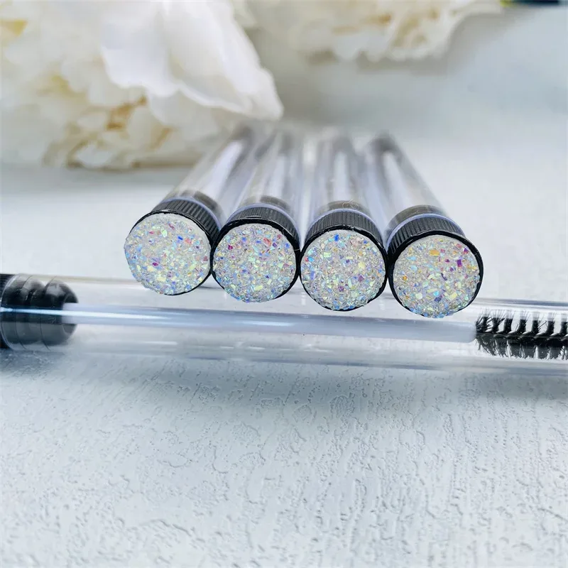 10pcs Reusable Eyelashes Brush Tube for Eyelash Extension Disposable Mascara Wands Eyebrow Brush Applicator EyeLash Brushes