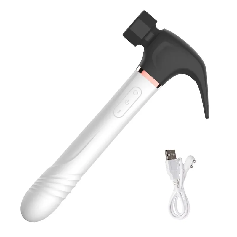 Hammer Clitoris Sucking Vibrator Clitoris G-Spot Massager Nipple Licking Vagina Anus Retractable Dildo Women’s Sex Toy