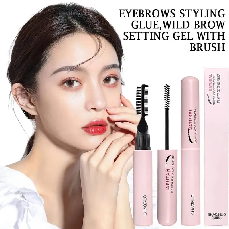 Double Head Eyebrow Gel Styling Liquid Fixed Gel Waterproof Sweat-proof Eyebrow Repair Makeup Gel For Eyebrows — image 5