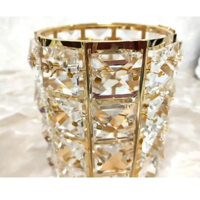 Neue Kristall Lagerung Tasse Make-Up Pinsel Augenbrauen Bleistift Lagerung Flasche Schmuck Lagerung Container Europäischen Kosmetik Lagerung Box