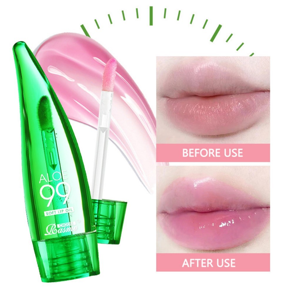 Aloe Vera Moisturising Lip Gloss Warm Feeling Colour Changing Lip Glaze Long Lasting Moisture Lip Oil — image 3