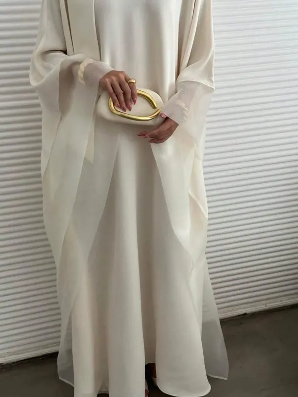 ตะวันออกกลาง Abaya ผู้หญิง Abayas แขนยาวหลวมประกวดชุดราตรี Kaftans Jilbabsเสื้อผ้าอิสลามแบบดั้งเดิม — image 4
