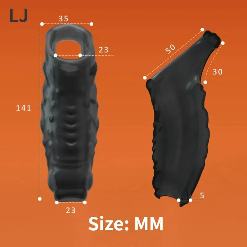 Penis Enlargement Sleeve Lock Sperm Thickening Penis Sleeve Delay Ejaculation Sex Toys for Men Penis Extender Sex Shop — image 3