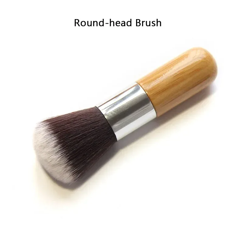 1PCS Professional Makeup brushes Bamboo Handle Powder Concealer Liquid Foundation Makeup Tools Beauty Cosmetics Brusher — image 8