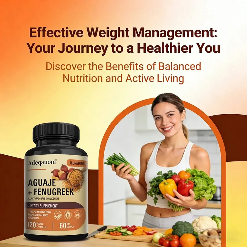 Aguaje + Fenugreek Capsules - 1000mg Υποστηρίζει τους γλουτούς με καμπυλωτό σώμα και στήθος Υποστήριξη ανοσοποιητικής υγείας πλούσια σε πρωτεΐνες και βιταμίνες