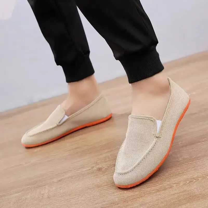 2026 New Summer Casual Loafers Men Old Stylish Canvas Shoes Multi-colors Plus Size Brand Man Shoes Males Slip On Flats Sneakers — image 1