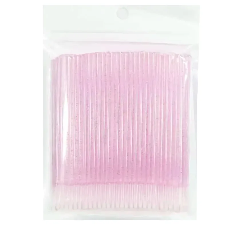 100PCS Micro Swab Applicator Eyelash Cleaning Brush Lash Extension Micro Brushes Cotton Swab Individual Eyelashes Removing Tool — image 9