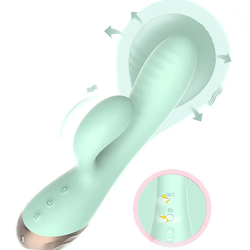 Inflatable expansion Vibrator G-Spot Massager Clitoris Stimulator Adult Sex Toys for Women Sexual Wellness Female Masturbator
