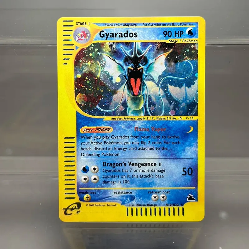 PKM Cards Tyranitar Gengar Nidoking Single Foil Cards Aquapolis Espeon Hypno Classic Game Collection Cards PTCG Proxy Cards — image 11