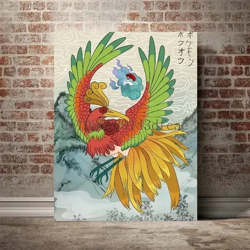 캔버스에 인쇄 포켓몬 Empoleon 벽 예술 홈 현대 거실 친구 선물 장식 그림 장식 미적 포스터 — image 6