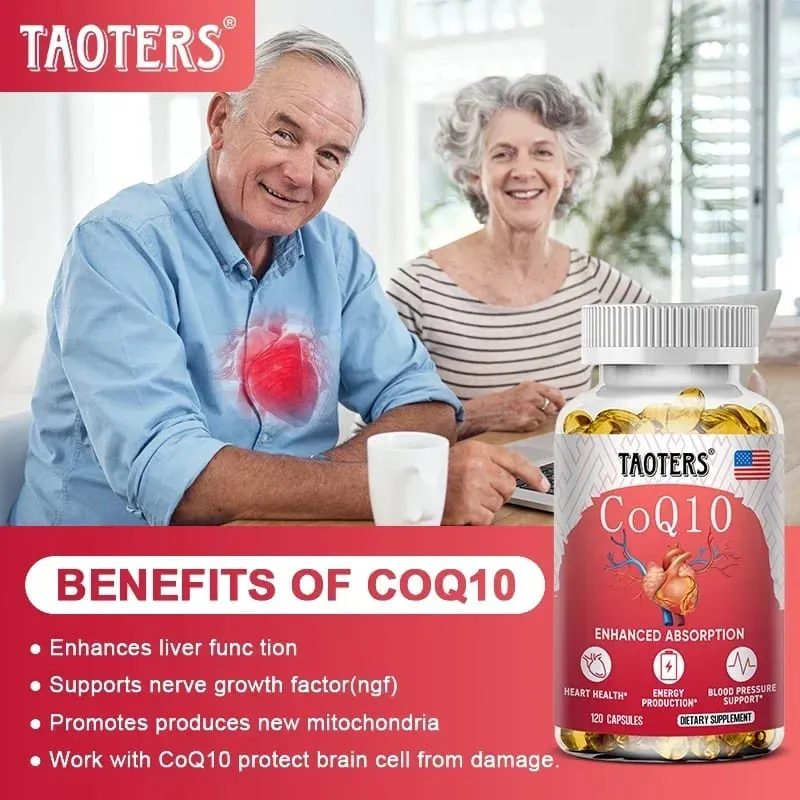 CoQ10 400mg - Συνένζυμο υψηλής απορρόφησης Q-10 Μη ΓΤΟ χωρίς γλουτένη Vegan Συμπλήρωμα Βιταμίνης Αντιοξειδωτική Υποστήριξη