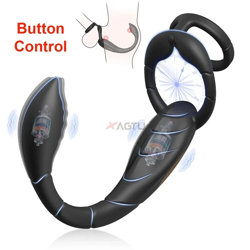 APP Control Vibrating Butt Plug Cock Ring for Men Prostate Massager for Gay Anal Vibrator Penis Ring Adult Sex Toy for Men — image 8