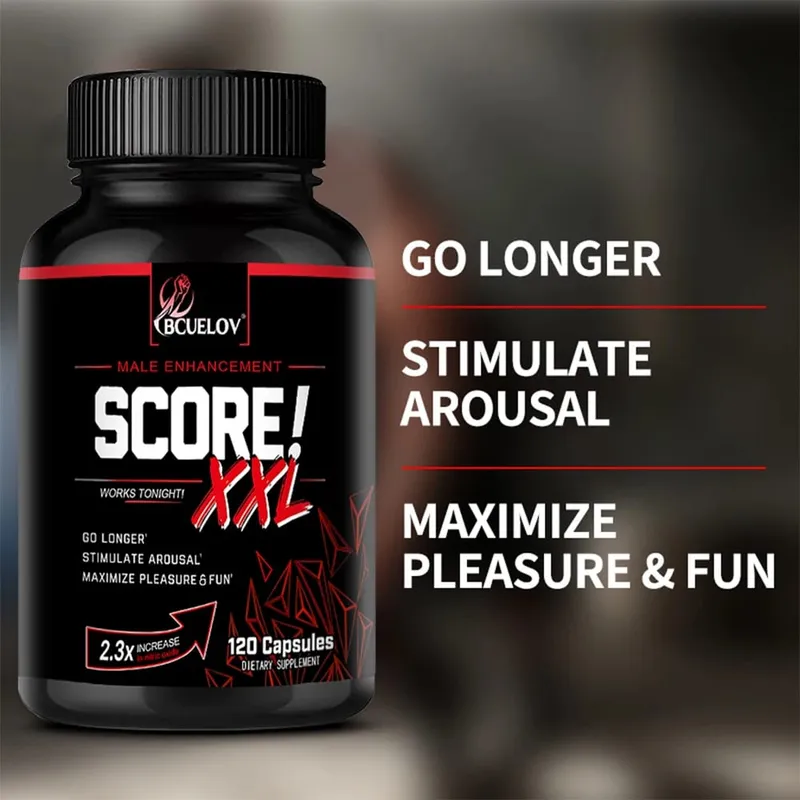 Score XXL Black Maca Supplement - with L Citrulline Support Men Health for Energy Endurance Muscle Mass Maca Root Capsule — image 4