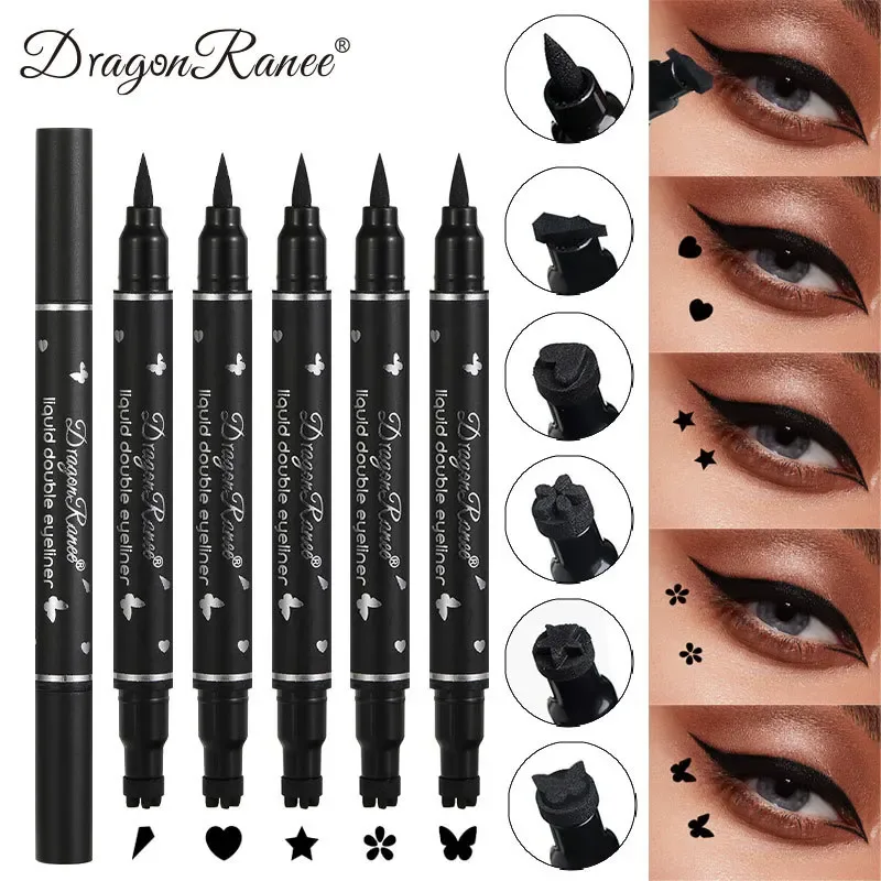 2 IN 1 Butterfly Seal Eyeliner Pen Star Moon Stamp Long-Lasting Waterproof Black Liquid Eye Liner Pencil Eyes Makeup Cosmetic — image 3